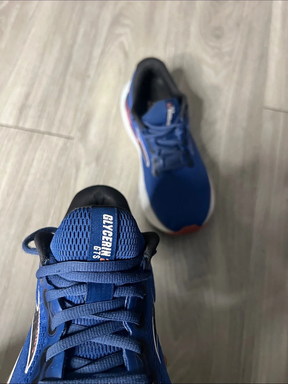 Brooks Women's Blue Running Shoes with Coral Accents
